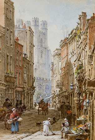 路易丝·雷纳《剑桥市场街》
