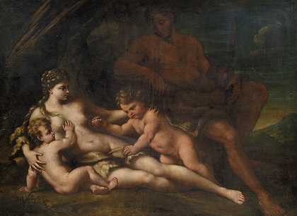 尼古拉·瓦卡罗的《亚当与夏娃与该隐和亚伯》