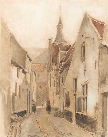 约翰内斯·博斯布姆（Johannes Bosboom）的《哈特姆的Ridderstraat》