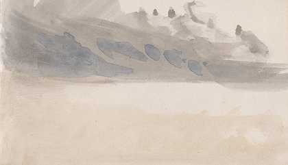 约瑟夫·马洛德·威廉·透纳的《海峡素描21》
