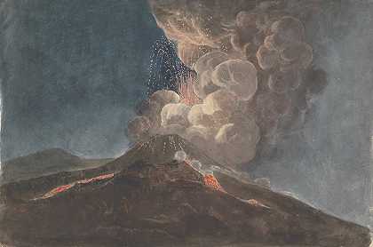 艾萨克·威尔德的《维苏威火山爆发》