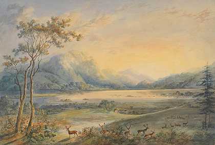 约翰·拉波特的《肯马勋爵鹿公园的基拉尼湖》