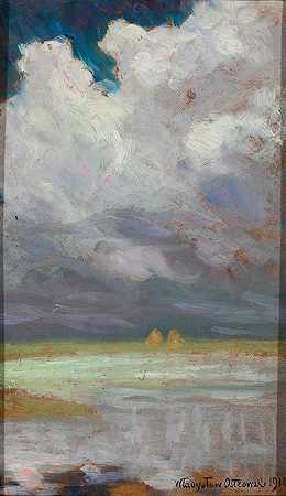 瓦迪斯瓦夫·奥斯特洛夫斯基的《阴天风景》