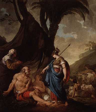约瑟夫·本诺·苏韦的《埃尔米尼亚与牧羊人》