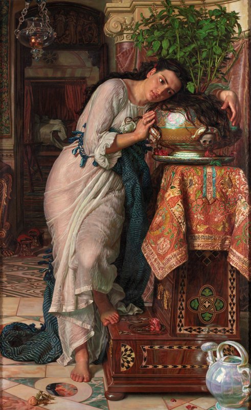 威廉·霍尔曼·亨特的《伊莎贝拉与罗勒壶》