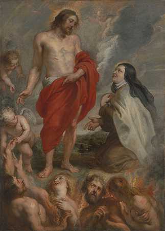 彼得·保罗·鲁本斯（Peter Paul Rubens）的《阿维拉的圣特蕾莎在炼狱中为贝尔纳迪诺·德·门多萨代祷》