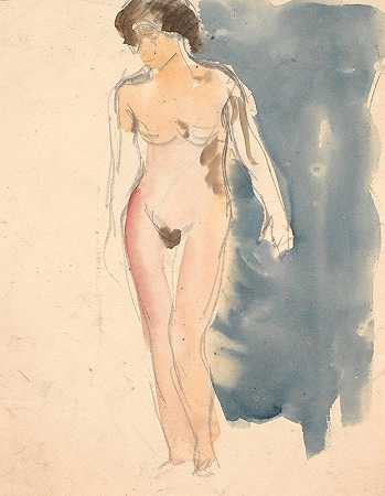 卡尔·伊萨克森的《站立女模特》