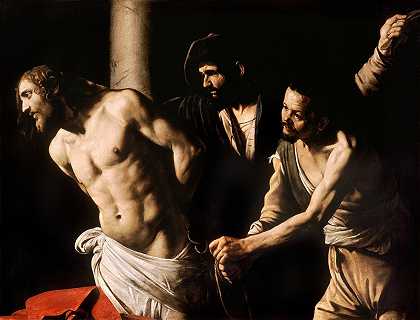 卡拉瓦乔的《纵队中的基督》