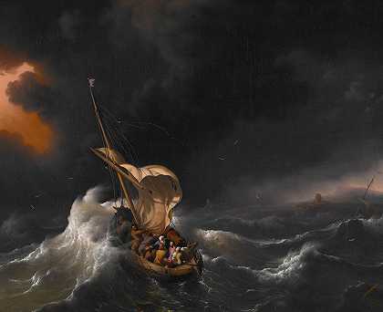 《加利利海风暴中的基督》，卢多夫·巴赫伊森的追随者