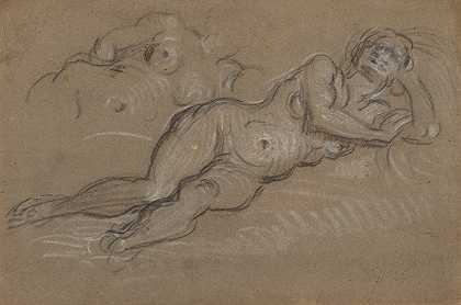 Domenico Tintoretto的两项关于女性裸体躺卧的研究