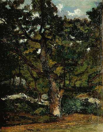 安托万·路易斯·巴耶的《枫丹白露森林之景》