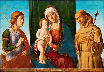 乔瓦尼·巴蒂斯塔·西玛·达·科内格里亚诺的《圣母与圣徒之间的孩子》