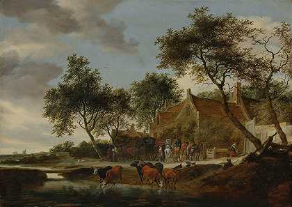 Salomon van Ruysdael的《浇水地》