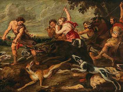 彼得·保罗·鲁本斯（Peter Paul Rubens）的工作坊：“Meleager和Atalante猎杀卡里顿公猪