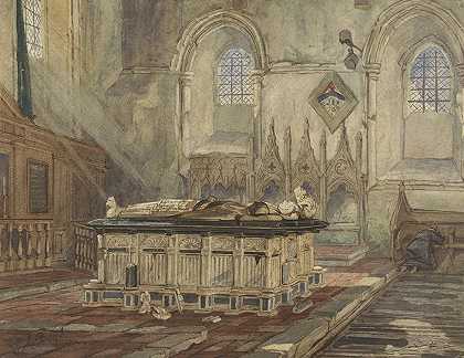 托马斯·肖特男孩的《乔治·布洛克爵士、科巴姆勋爵和他的妻子安妮之墓》