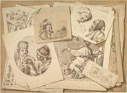 Pietro Jacopo Palmieri的“Trompe-l”Oeil练习在桌面上打印