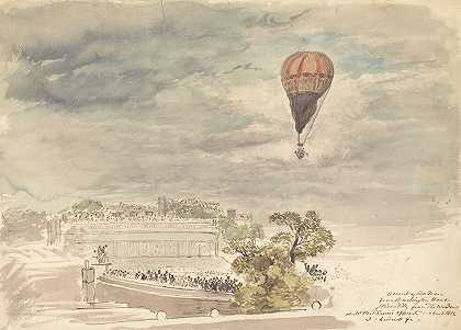 约翰·林内尔的《从皮卡迪利伯灵顿大厦的气球升空》