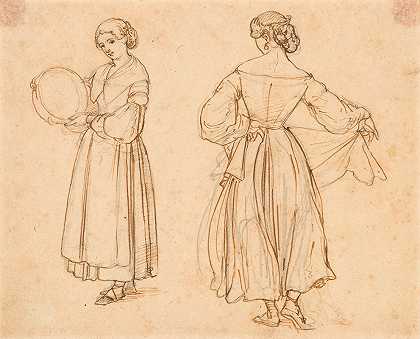 威廉·马斯特兰的《跳舞的罗马女人》人物研究