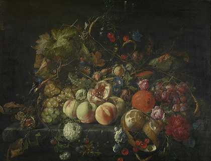 Cornelis de Heem的《花果静物》