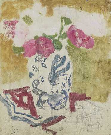 乔治·亨德里克·布莱特纳的《粉红花瓶》