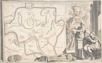 《古罗马地图，主要古迹和七座山》，作者：Jan Goeree