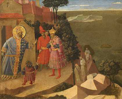 圣罗穆阿德拒绝奥托三世皇帝进入教堂