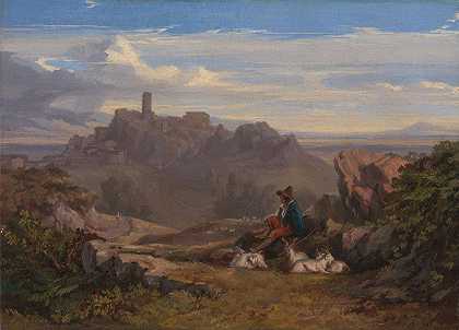 爱德华·李尔的《牧羊人的风景》