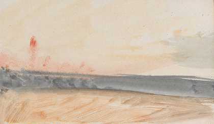 约瑟夫·马洛德·威廉·透纳的《海峡素描23》