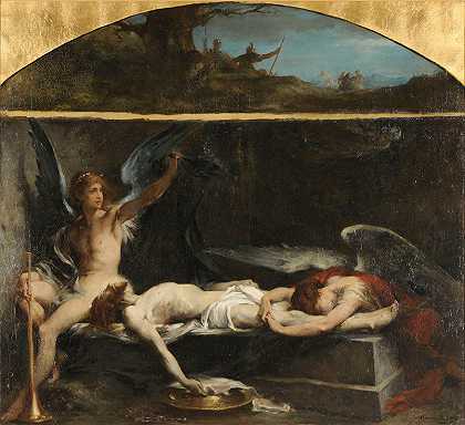 “耶稣在坟墓里，亨利·利奥波德·莱维