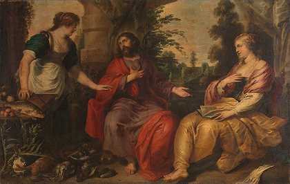 文森特·马洛一世的《基督与玛莎和玛丽》