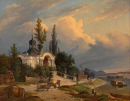海因里希·佩耶的《尚泽尔河畔约翰内斯·内波穆克教堂》