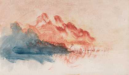 约瑟夫·马洛德·威廉·透纳的《海峡素描45》