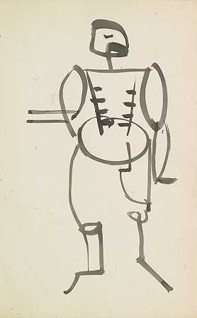 Henri Gaudier Brzeska的《站着的男人》