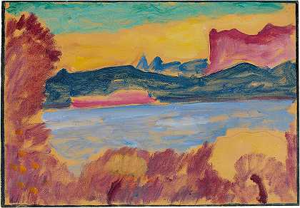 阿列克谢·冯·贾伦斯基的《日内瓦湖风景》