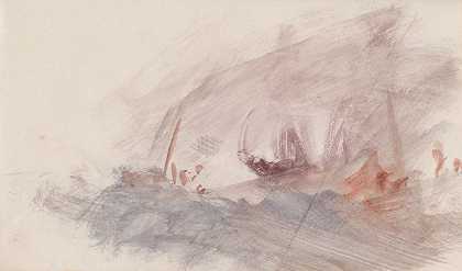 约瑟夫·马洛德·威廉·透纳的《海峡素描37》