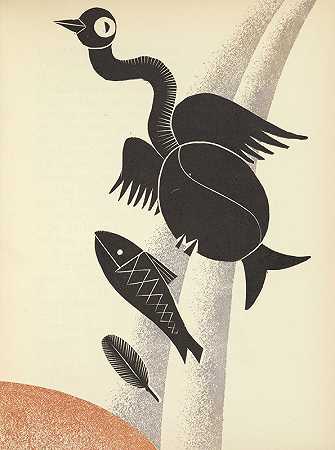 Pierre Pinsard的《瀑布中的鸟》