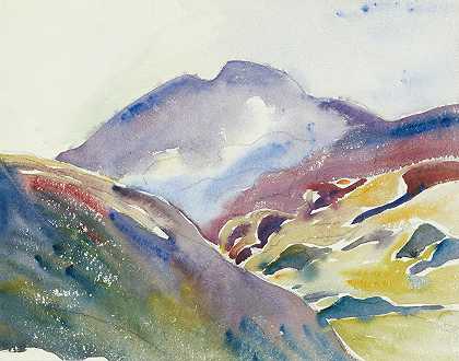 乔瓦尼·贾科梅蒂的《高山风景（上恩加丁）》