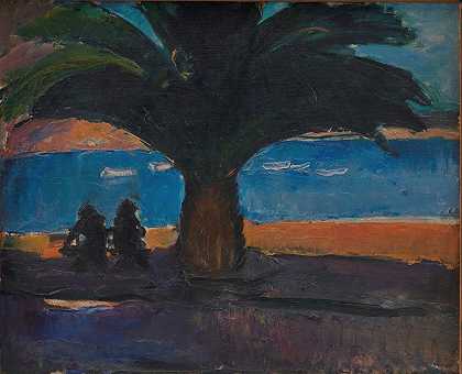 《厚厚的棕榈》，J.A.Jerichau的《从维勒弗朗奇看》