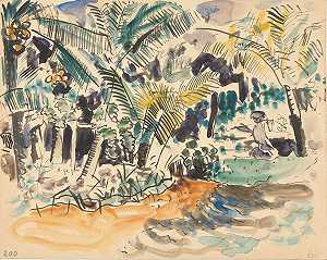 皮埃尔·让·阿波尔的《棕榈风景》