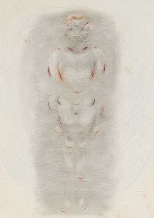奥托·梅耶·阿姆登的《男孩裸体站立》