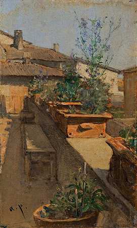奥古斯特·冯·佩滕科芬的《屋顶花园》