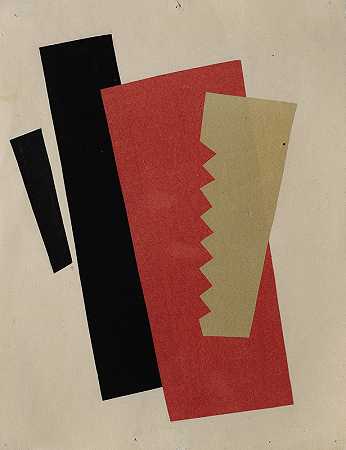 El Lissitzky的《作曲（红黑金）》