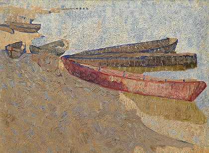 弗拉基米尔·巴拉诺夫·罗西内的《第聂伯河上的三艘船》