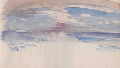 约瑟夫·马洛德·威廉·透纳的《海峡素描15》