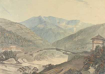 塞缪尔·戴维斯（Samuel Davis）《不丹塔西苏顿（Tassisudon）附近的景色》（Tashicho Dzong）