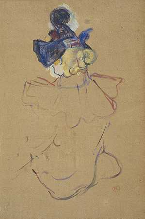 亨利·德·图卢斯·劳特雷克的《坐在后面的女人——红磨坊研究》