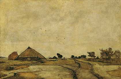 鲁道夫·里巴兹的《Holländische Landschaft》