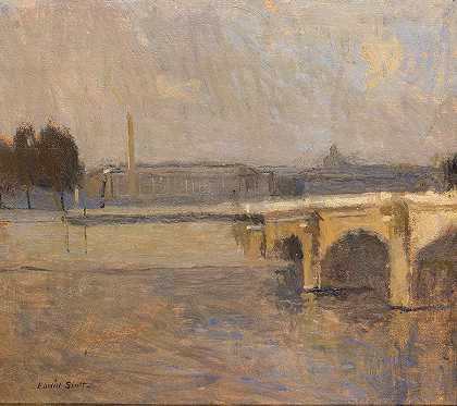 弗兰克·埃德温·斯科特的《巴黎塞纳河，协和桥》
