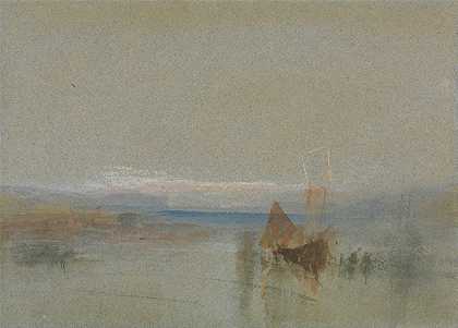 约瑟夫·马洛德·威廉·透纳（Joseph Mallord William Turner）的《渔船在勒阿弗尔附近沉没》