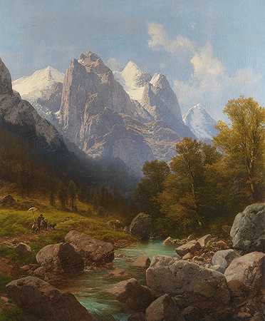 卡尔·米尔纳的《山中画家》